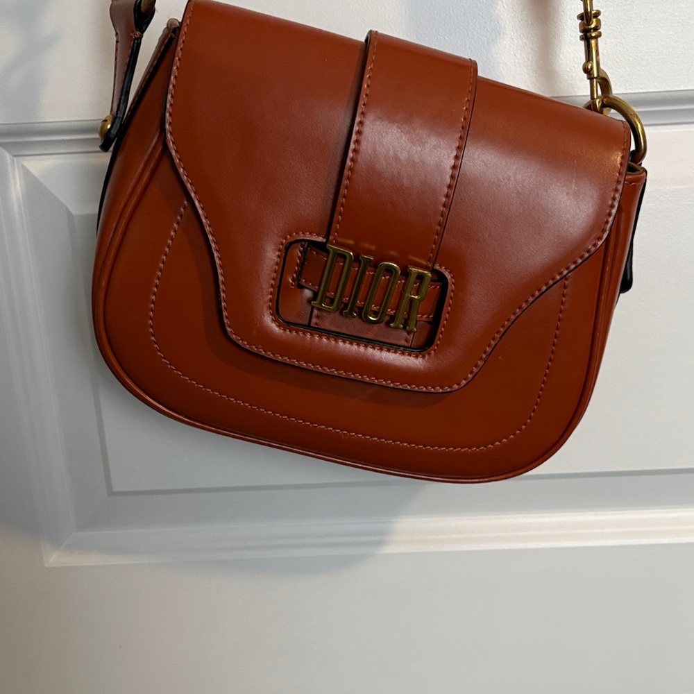 Dior Tan Leather Crossbody Bag